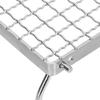 Camp Grill Grate with Foldable Legs 304 Stainless Steel Portable Grid Ultralight Campfire Stand for Hiking Picnic