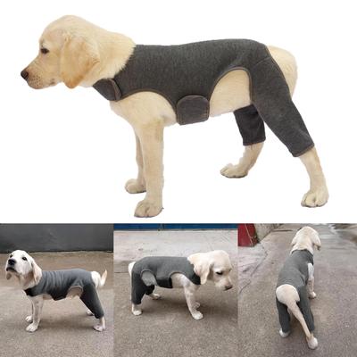 Adjustable Dog Legs Sleeve Prevents Wounds and Provide Warmth for Recovery Against Licking Assists In Healing Brace