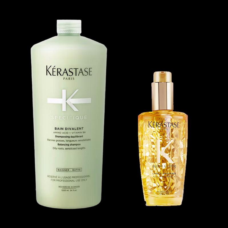 Kérastase Dual Action Shampoo & Elixir Set