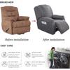 Water-Resistant Recliner Cover With Pockets Single Reclining Slipcover 4-Pieces Recliner Sofa Chair Cover Furniture Protector