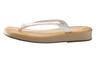 Edoten Geta Sandals with Sponge Soles, Cushioned and Comfortable for Legs and Back, Yellow Tatami, White, Size 3L (XXL), 28.5cm