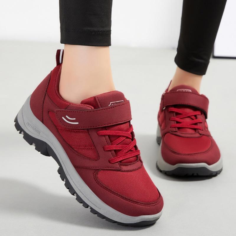 Jinshiyuan | Walking Shoes Women's Autumn Velcro Elderly Shoes Couple Outdoor Mountaineering Sneakers
