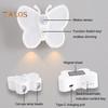 Lampka nocna LED Motyl Regulowana jasność Akumulator USB Inteligentny czujnik ruchu Bezprzewodowa lampka nocna Lampka nocna