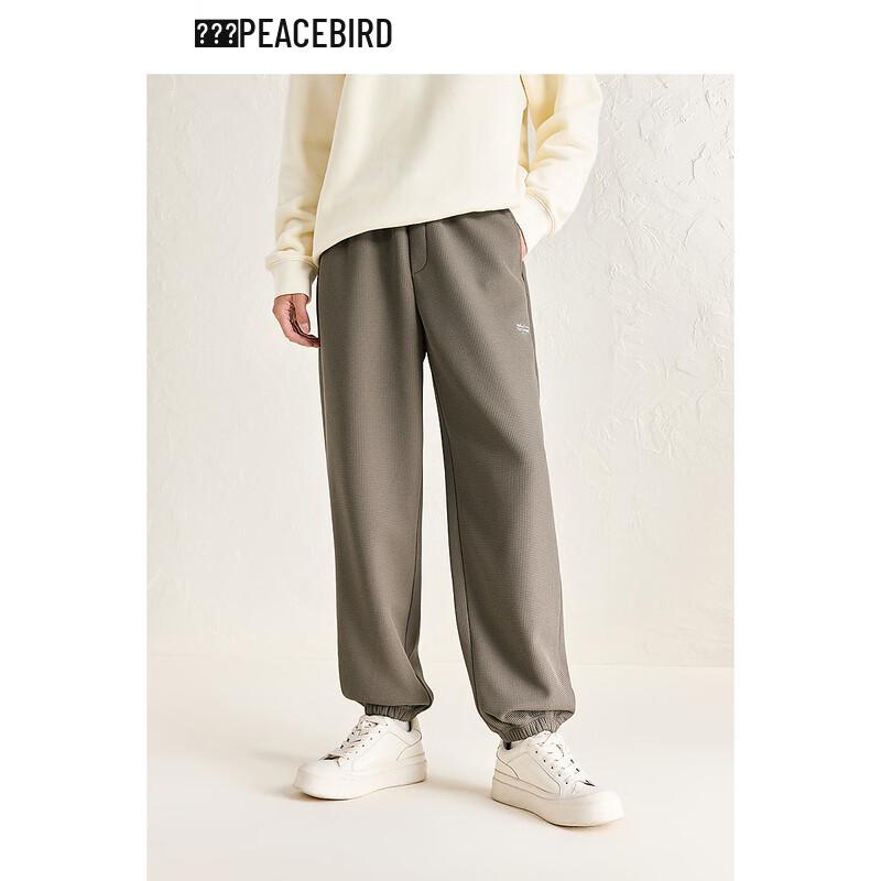 

Peacebird Men s Winter Fleece Waffle Straight-Leg Casual Pants 35