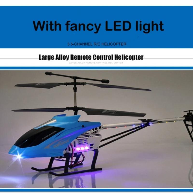 Rc Helicopter With Remote Control Extra Durable Big Plane Toy For Kids Drone Model Outdoor 3.5CH 80cm Aircraft Large Helicoptero