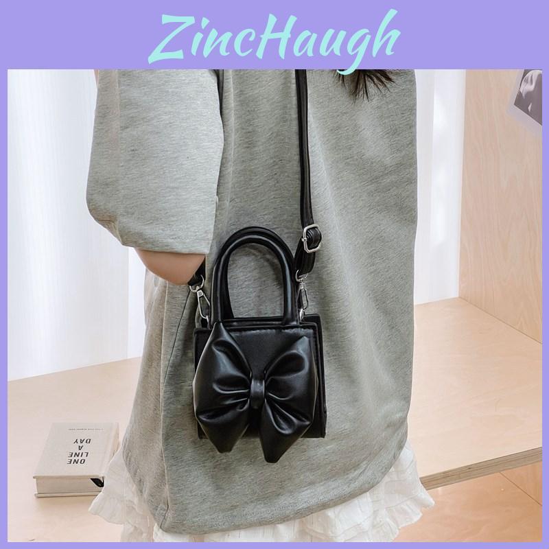 Childrens Pu Mini Shoulder Bag With Butterfly Bow For Daily Use