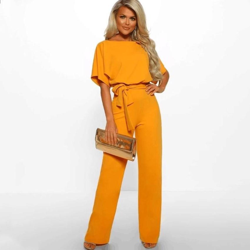 Damen Übergröße Schnürung Knopf Kurzarm Jumpsuit - 7 Farben, Frühling/Sommer Kollektion
