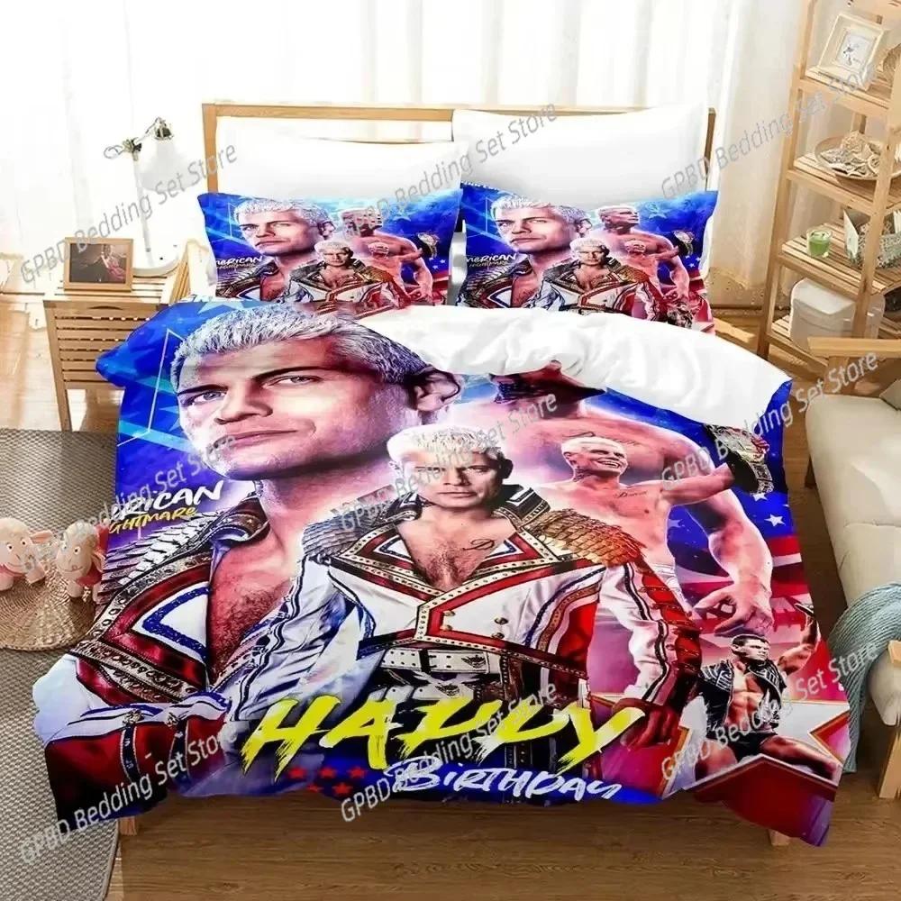 Luxury New 3D Print Cody Rhodes American Nightmare Bedding Set Duvet Cover Bed Set Quilt Cover Pillowcase king Queen Size Adult