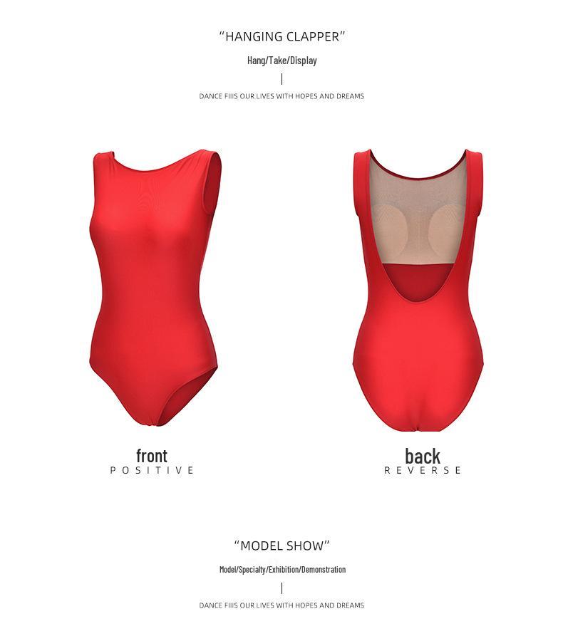 Body professionale in nylon per balletto e ginnastica per donna
