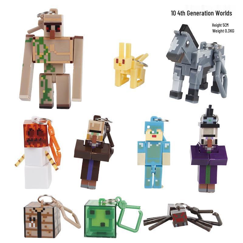 My World Figurines: 36 Styles of 1st-4th Gen Ornaments, Claw Machine Dolls, Cake Decorations & Blind Box Gashapon