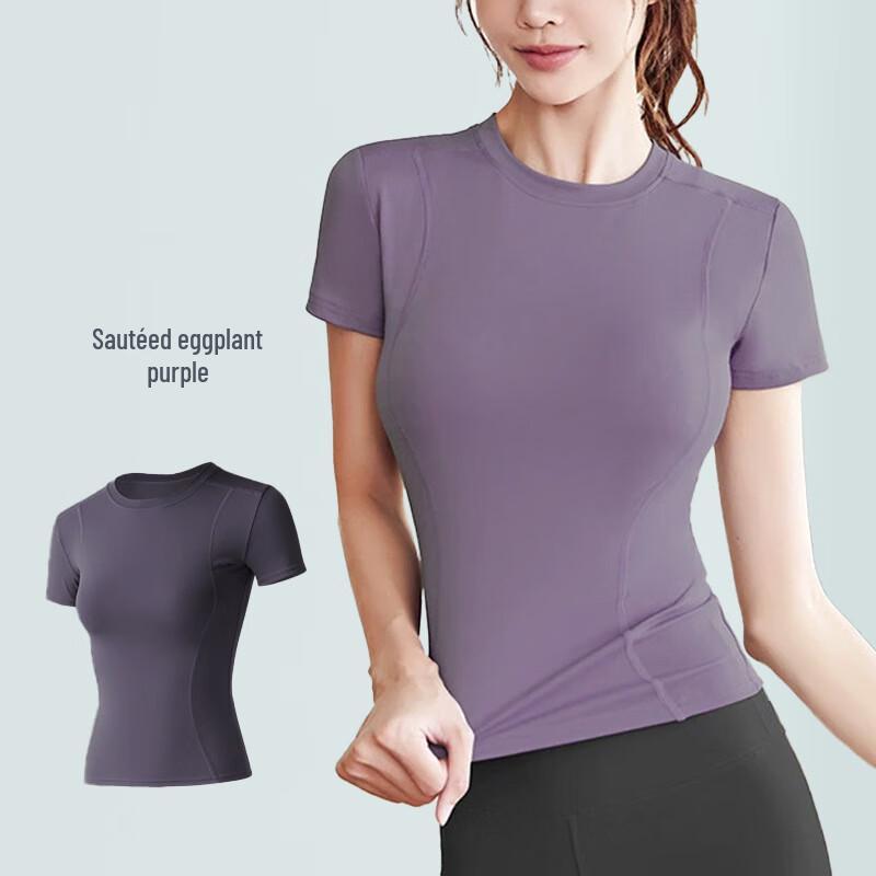 

Women s Bare-Feel Quick-Dry Yoga T-Shirt L