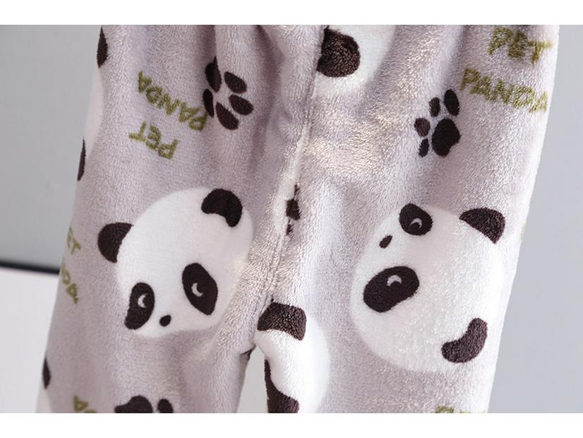 Girls' Flannel Pajama Set: Autumn/Winter Thickened Two-Piece Homewear for Babies and Kids