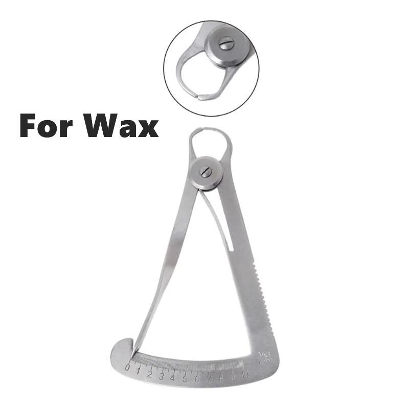 JUMTOP Dental Gauge Caliper Metal Wax Thickness Measurement Ruler For Wax