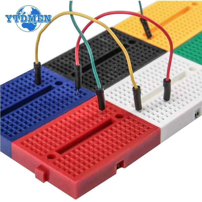 1 Stück Breadboard SYB-170 Mini Lötloses Prototypentestboard 170 Lötpunkte PCB-Boards Weiß für Arduino