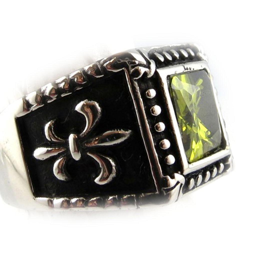Designer Ring 'Thorgal' Green