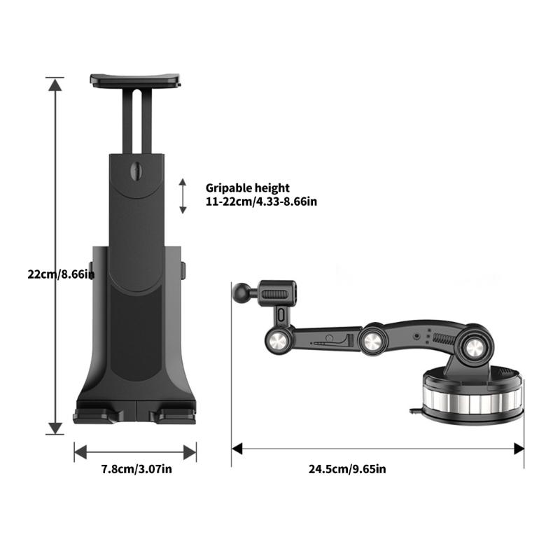 Phone Tablet Holder for Phone 17 16 Car Dashboard Mount Cellphone Holder Rotating Suction Cup Phone Stand