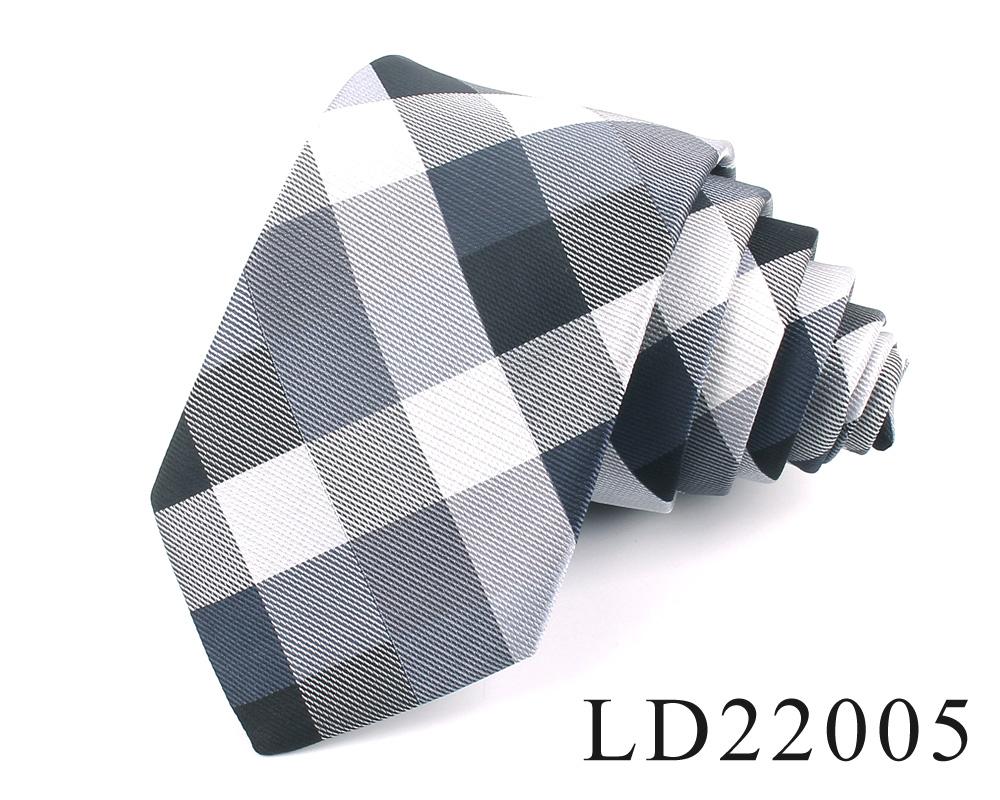 New Jacquard Woven Neck Tie For Men Classic Check Ties Fashion Polyester Mens Necktie For Wedding Business Suit Plaid Tie