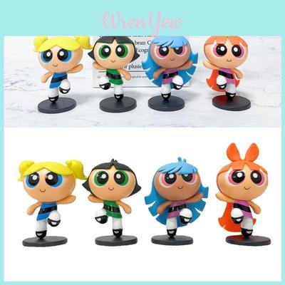 The Powerpuff Girls Action Figure Blossom Bubbles Buttercup Model Dolls Toys For Kids Home Decor Gifts