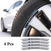 4Pcs Aluminium Alloy Car Wheel Hub Stickers For Peugeot 206 307 308 207 3008 208 407 508 2008 5008 301 406 408 607 4008 Rifter W8