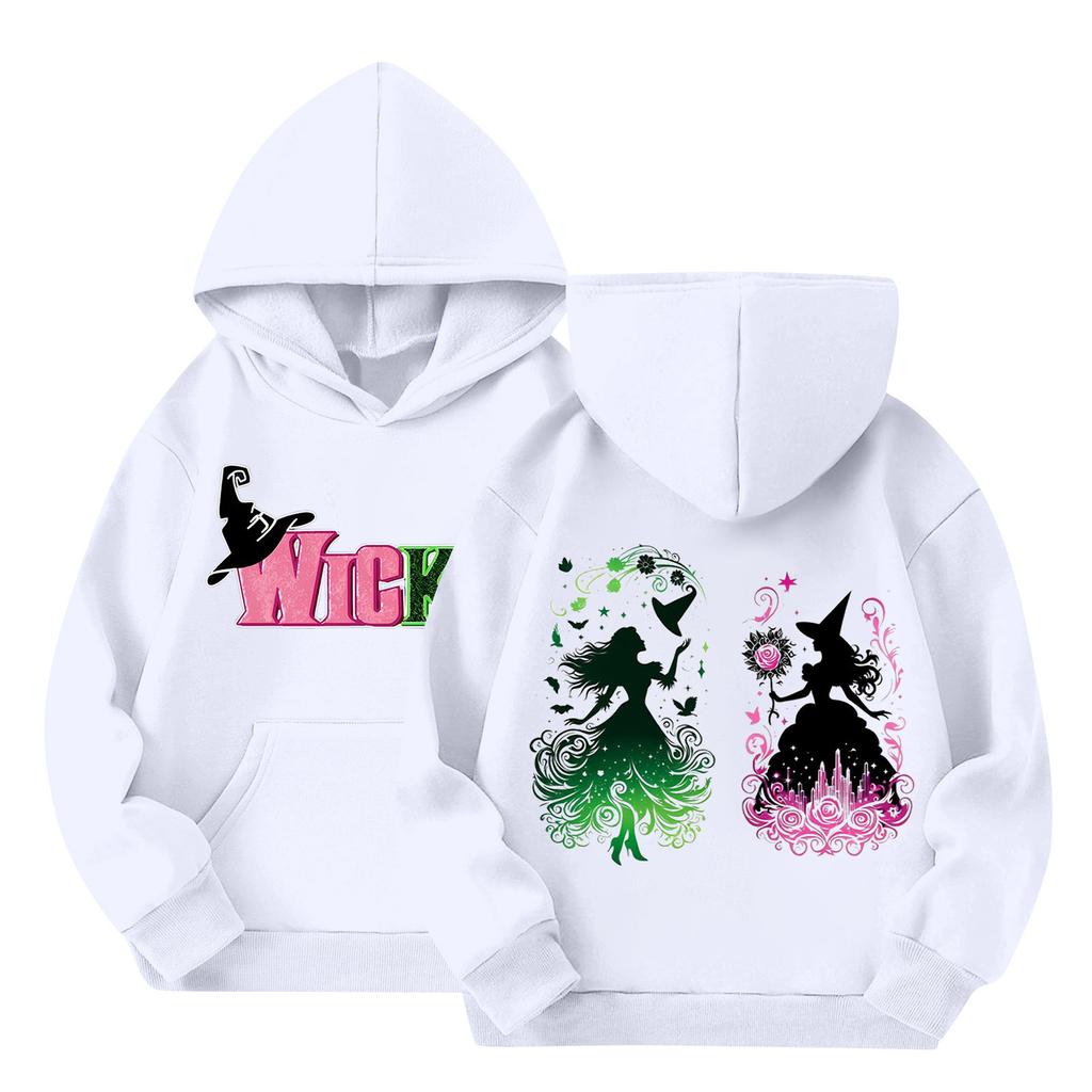 Dětská mikina s kapucí Trendy s dlouhým rukávem Čarodějnická mikina