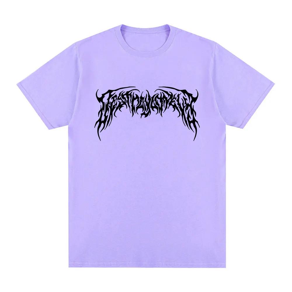 Rapper Destroy Lonely Logo T-shirt Fashion Hip Hop Oversized T Shirts Casual Cotton Short Sleeve T-shirts Gothic Streetwear Unisex