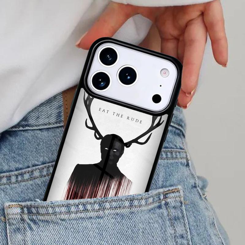 

Hannibal style Phone Case for iPhone 16e 15 14 13 12 17 Pro Max Plus Air 17pro Cover Coque iPhone 14