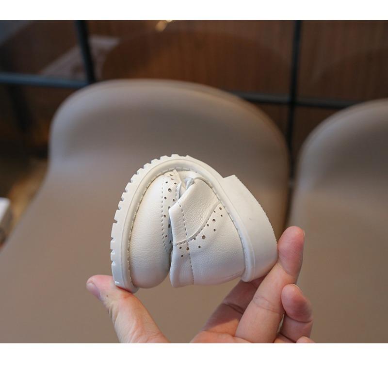 Korean Fashion Versatile Casual Little Girls Princess Leather Children Shoes