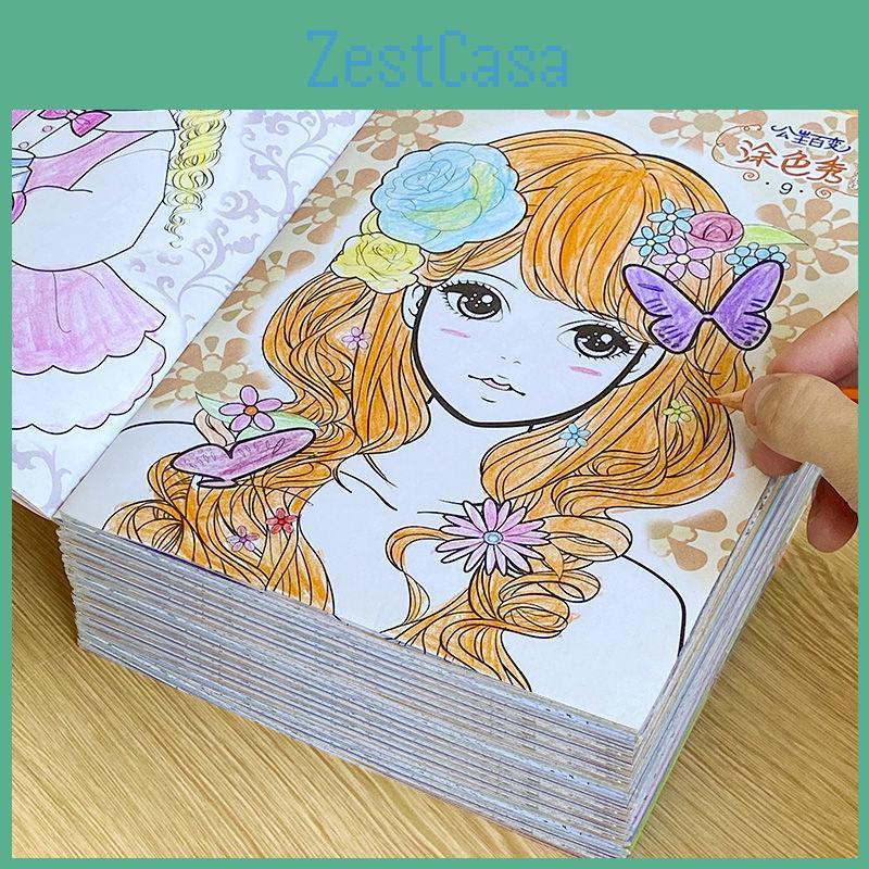 Drawing Coloring Book Princess For Kids Kindergarten Picture Painting Set