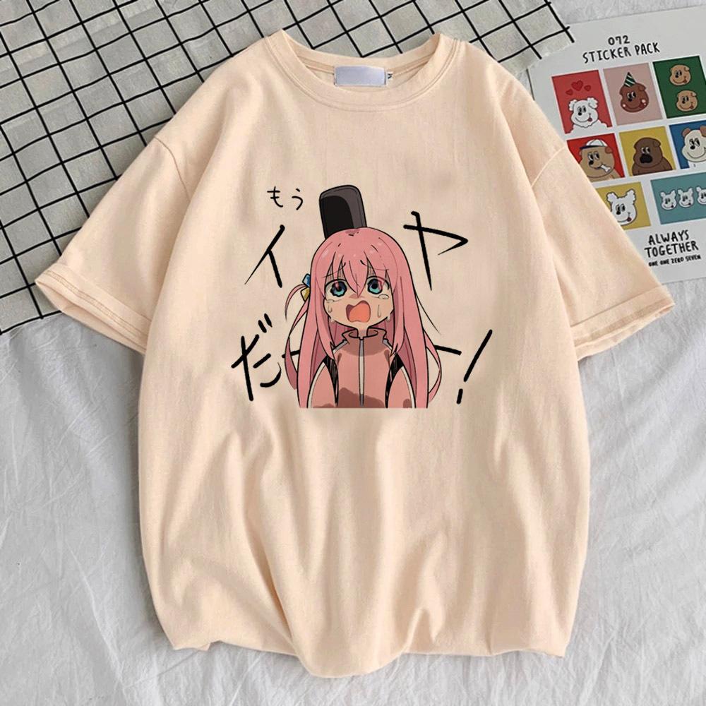 Bocchi the Rock Hitori Ryo tshirt girl Comfortable Retro aesthetic Vintage Pastel tshirt Psychedelic Colorful University S