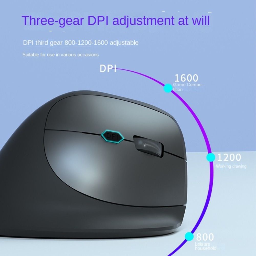 6 Mute Buttons Ergonomic Optical Mouse 800/1200/1600DPI Gaming Mice  For Tablet Laptops Computer PC