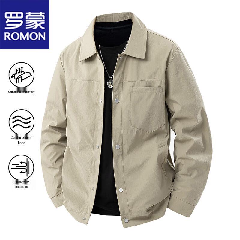 ROMON Men's Casual Business Lapel Jacket