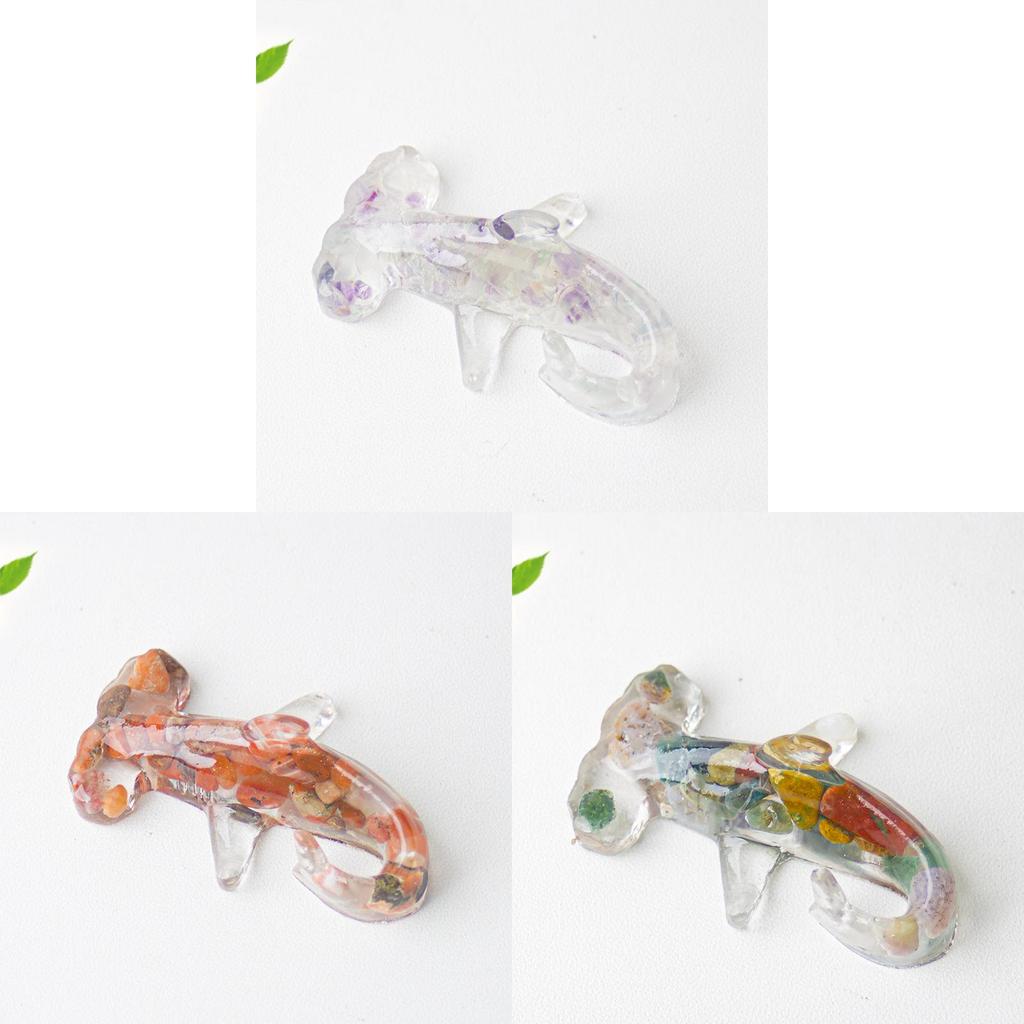 Hammerhead Shark Resin Art Sculpture With Natural Crystal Stones For Office Decor And Gift Giving