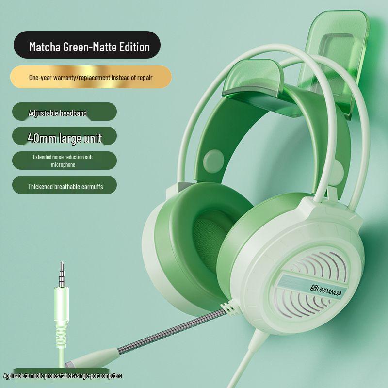 Wired USB Gaming Headset with Microphone for PC and Laptop