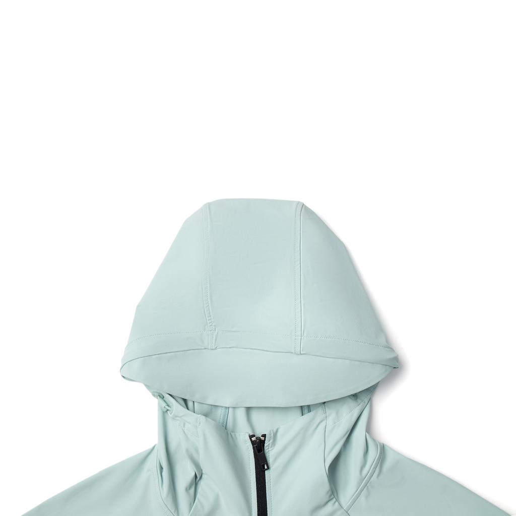 Li-Ning Ice Silk Comfortable Breathable Solid Color Zipper Hooded Jacket Men Jacket Misty-Gray-Green AFDVE41-7