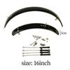 Folding Bike Mudguard Front & Rear Fenders Bicycle Set Simple Installation Mud Guard Full