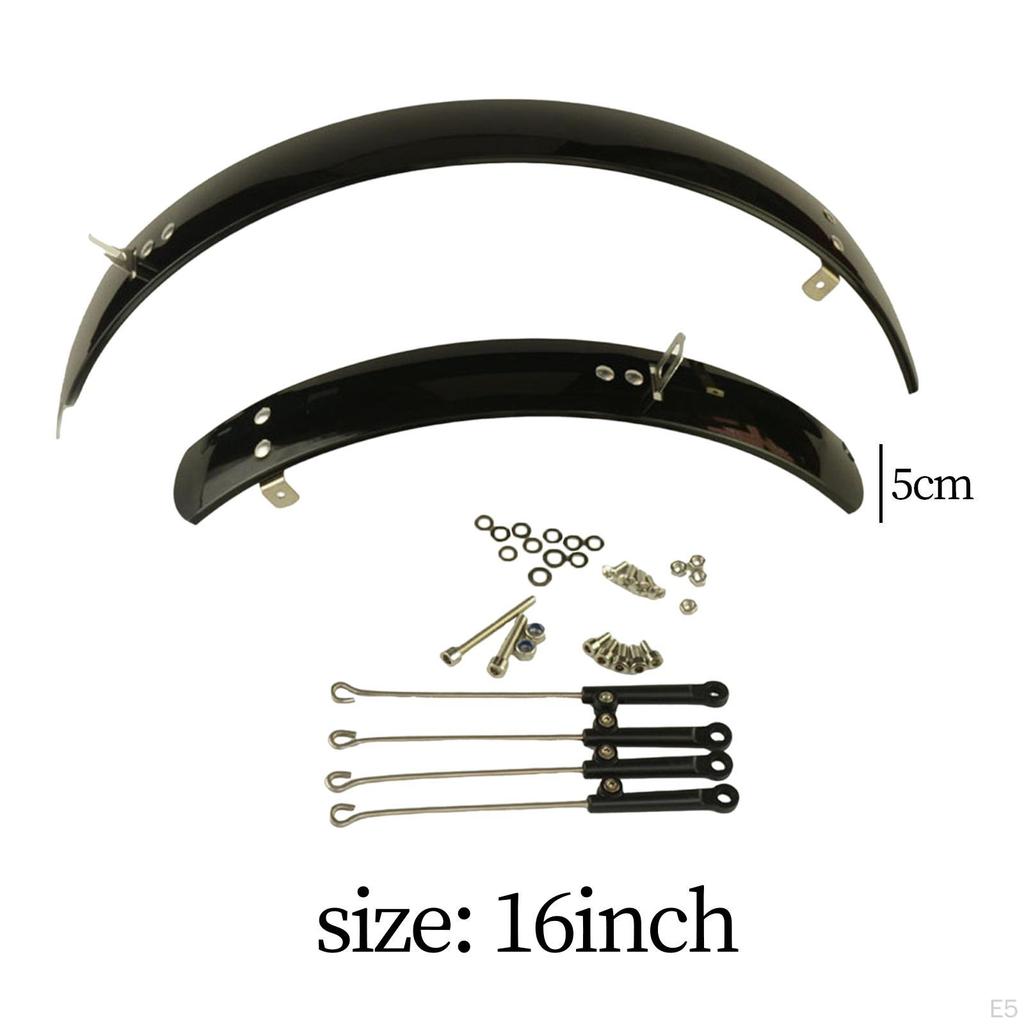 Folding Bike Mudguard Front & Rear Fenders Bicycle Set Simple Installation Mud Guard Full
