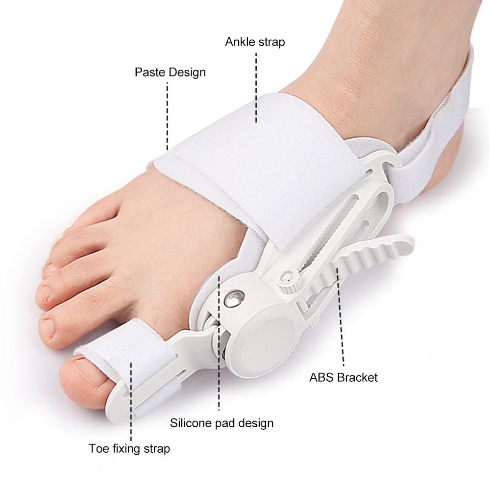 1/2Pcs Bunion Corrector For Women Men Adjustable Toe Straightener Orthopedic Splint With Toe Separator Ankle Brace