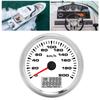 85mm Analog GPS Speedometer 200km h Waterproof 7 Backlit White Dial Chrome Bezel for 12 24V Marine Motorcycle Truck