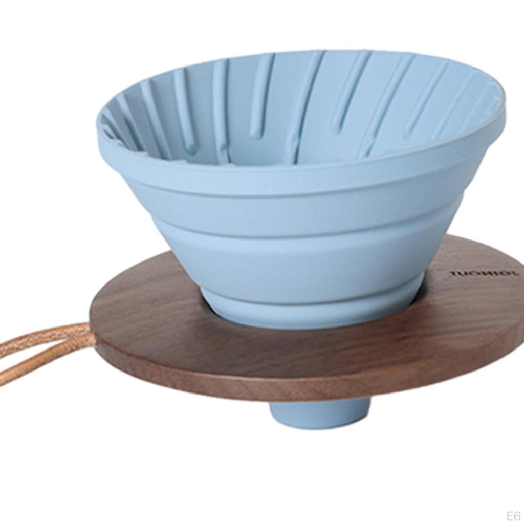Coffee Filter Cone Silicone Holder Drip for Travel
