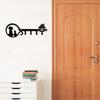 1pc Metal Wall Mounted Storage Rack Dog Cat House Design Key Holder, Wall Hanging Storage Key Holder Towel Rack,Coat Rack