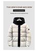 Men's Winter Fashion Stand Collar Windproof White Duck Down Jacket