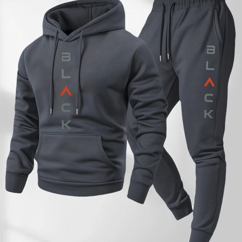 Fashion Skull 3D Print Hoodie Sweatpants Set Men