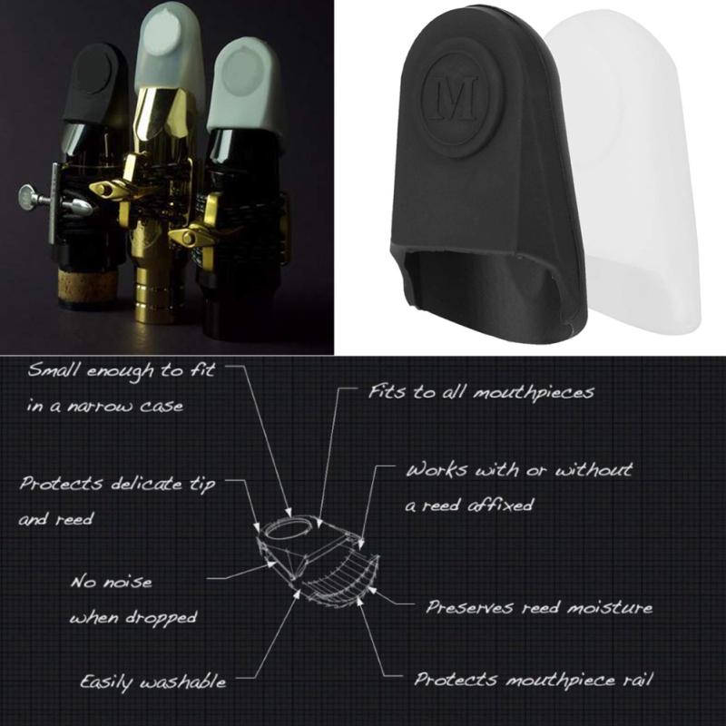 Rubber Mouthpiece Cap Clarinet Saxophone Protective Cover for Alto Tenor Soprano Sax