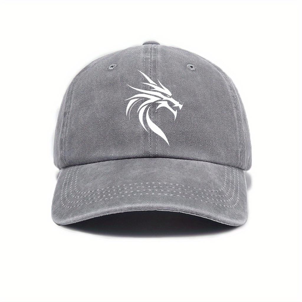 Outdoor fashion leisure retro printed baseball cap for spring and summer, street shading, American style unisex hat