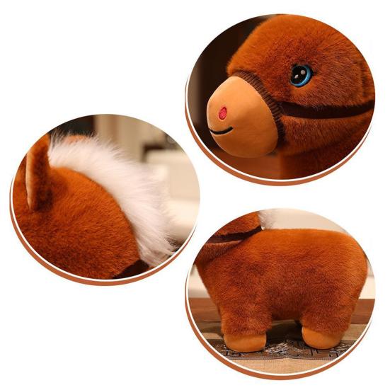 Adorable Mini Pony Plush Doll Soft Stuffed Animal Horse Companion for Kids Adults Holiday Collection