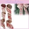 Elegant 2 Meter Christmas Ribbon Garland With Merry Christmas Letters For Diy Decor