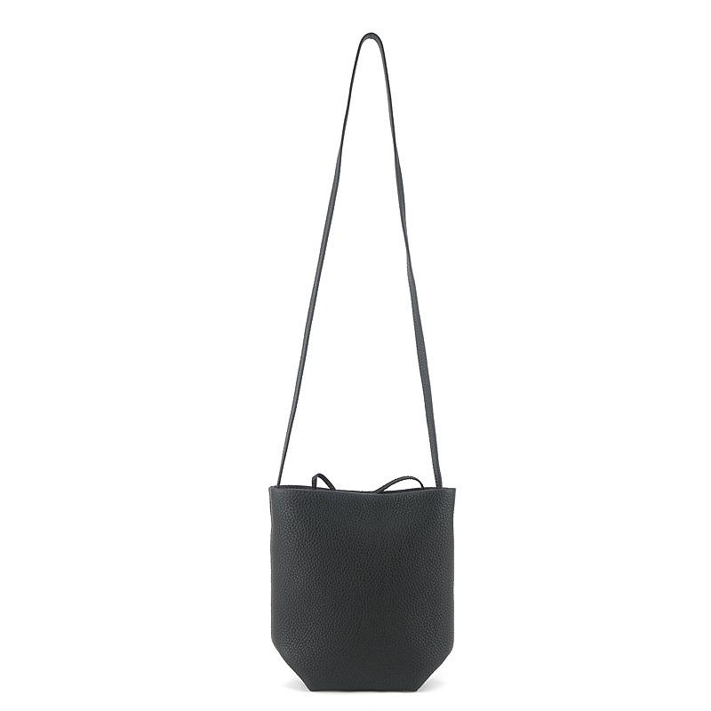 New Park Mini Leather Pocket Bag Messenger Bag Small Bucket Women's Bag Minimalist Casual Mobile Phone Bag
