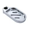 Shower Soap Holder with Lifting Rod and Tray, Plastic Box for Shower Pipe Accessories