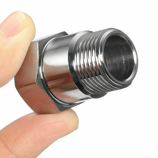 2Pcs O2 Sensor Spacer Threaded Universal M18 X 1.5 Car Engine Light Oxygen Sensor Extender Adapter for Vehicle