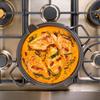 Poêle à Paella en Fonte Assaisonnée Induction 33cm pour le Feu, Barbecue, Four Victoria Signature Classic 32722 Noir